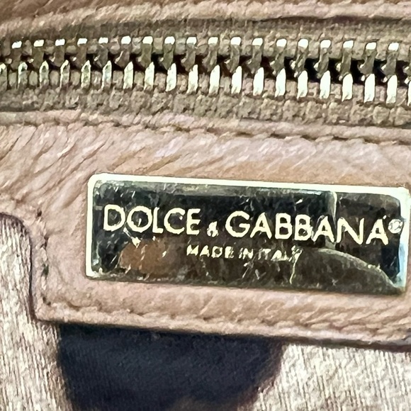 Dolce & Gabbana Miss Sicily Camel Brown Deerskin Leather Purse - Picture 15 of 15